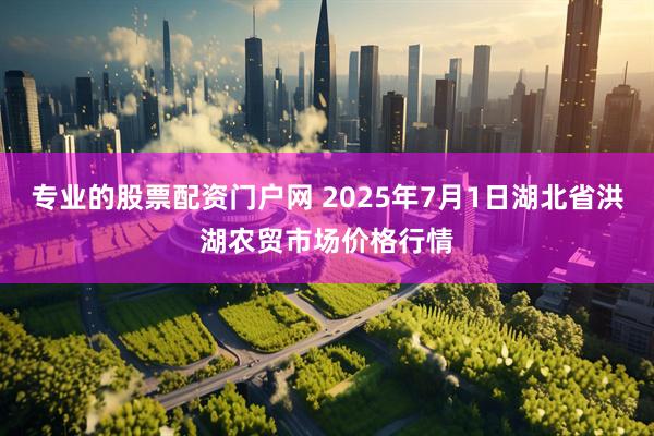 专业的股票配资门户网 2025年7月1日湖北省洪湖农贸市场价格行情